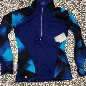 NWT Athleta Running Wild 1/2 zip